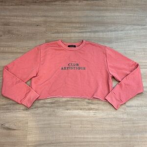 Scotch & Soda Club Artistique Cropped Sweatshirt